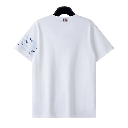 Thom Browne Classic 4-Bar Cotton T-Shirt