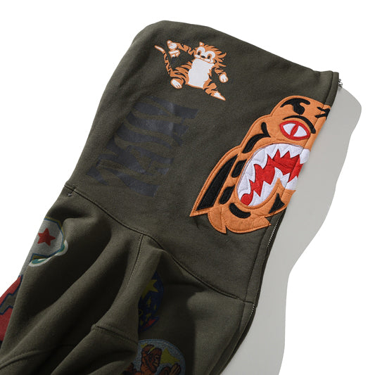 BAPE Tiger & Shark Full-Zip Hoodie
