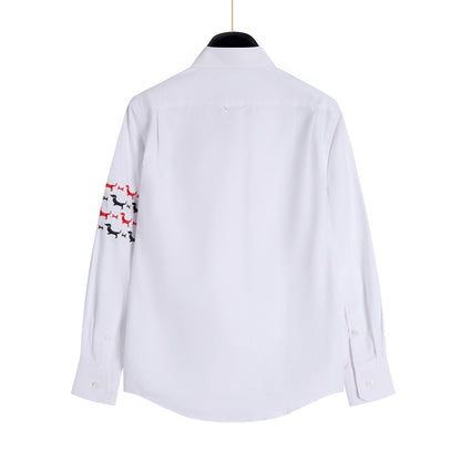 Thom Browne plaid long-sleeved shirt