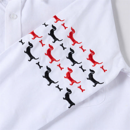 Thom Browne plaid long-sleeved shirt