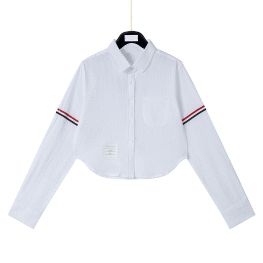 Cropped Waist-Baring Shirt