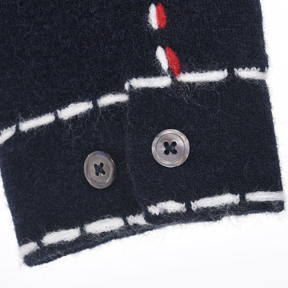Thom Browne Men's Four-Bar Wool Coat