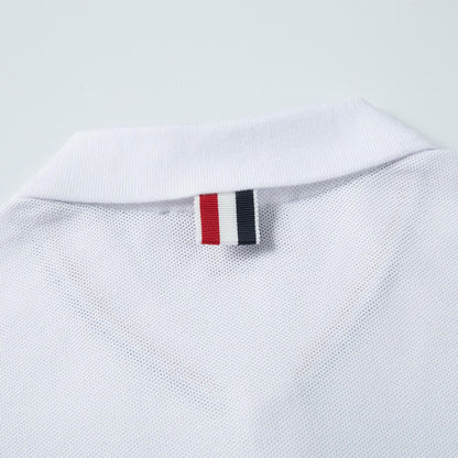 Thom Browne Men's Signature Tricolor Stripe T-Shirt
