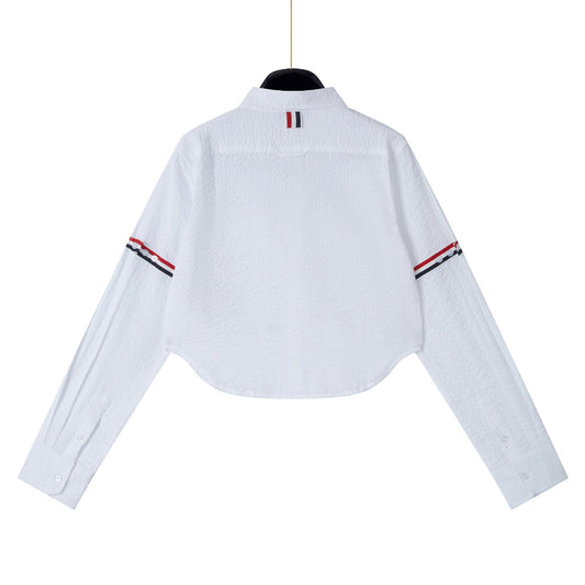 Cropped Waist-Baring Shirt