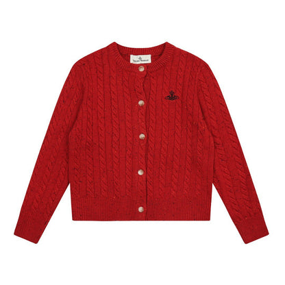 Vivienne Westwood Color-block Cotton-Wool Cardigan