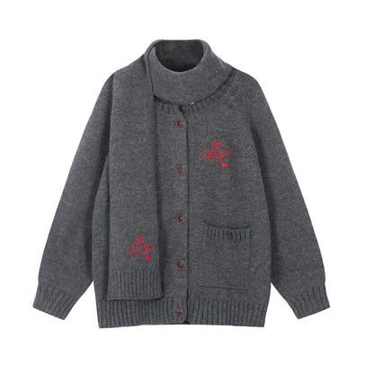Vivienne Westwood Scarf-Collar Cotton Sweater