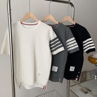 Thom Browne Women's Short-Sleeved Knitted Track Suit