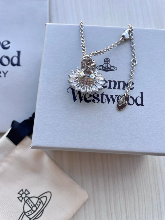 Vivienne Westwood Full-Rhinestone Collar Necklace