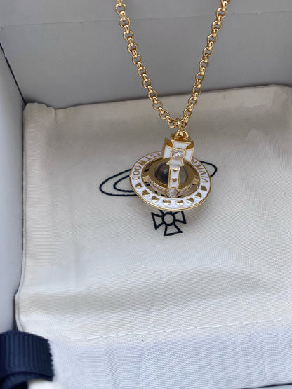Vivienne Westwood Planet Flight" Necklace