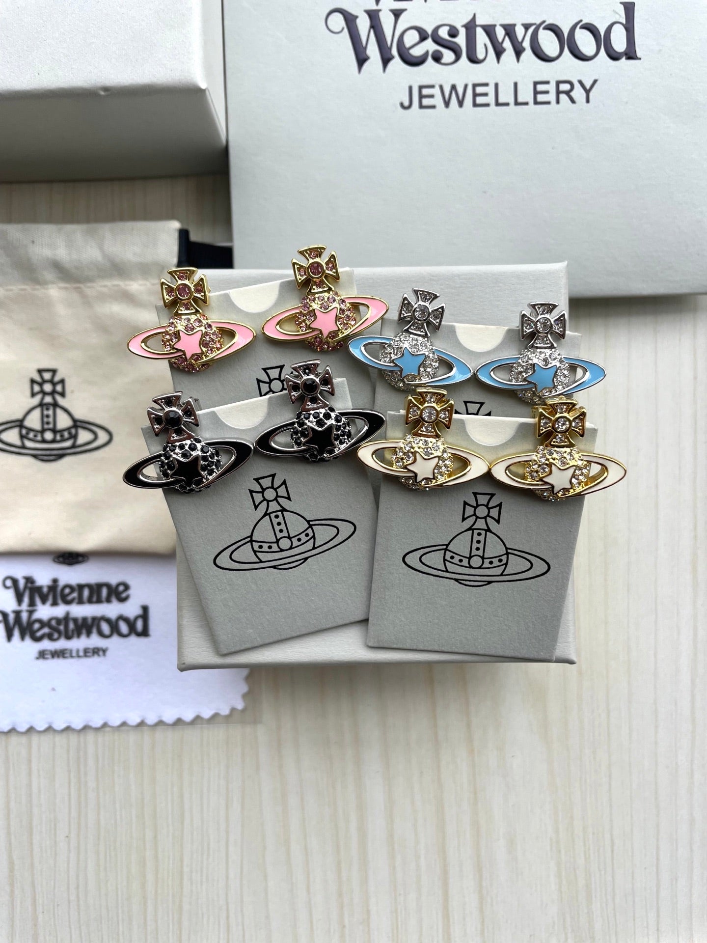 Vivienne Westwood Saturn Planet Stud Earrings