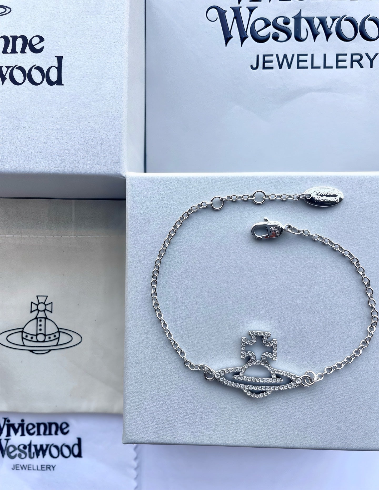 Vivienne Westwood Simple Rhinestone Bracelet
