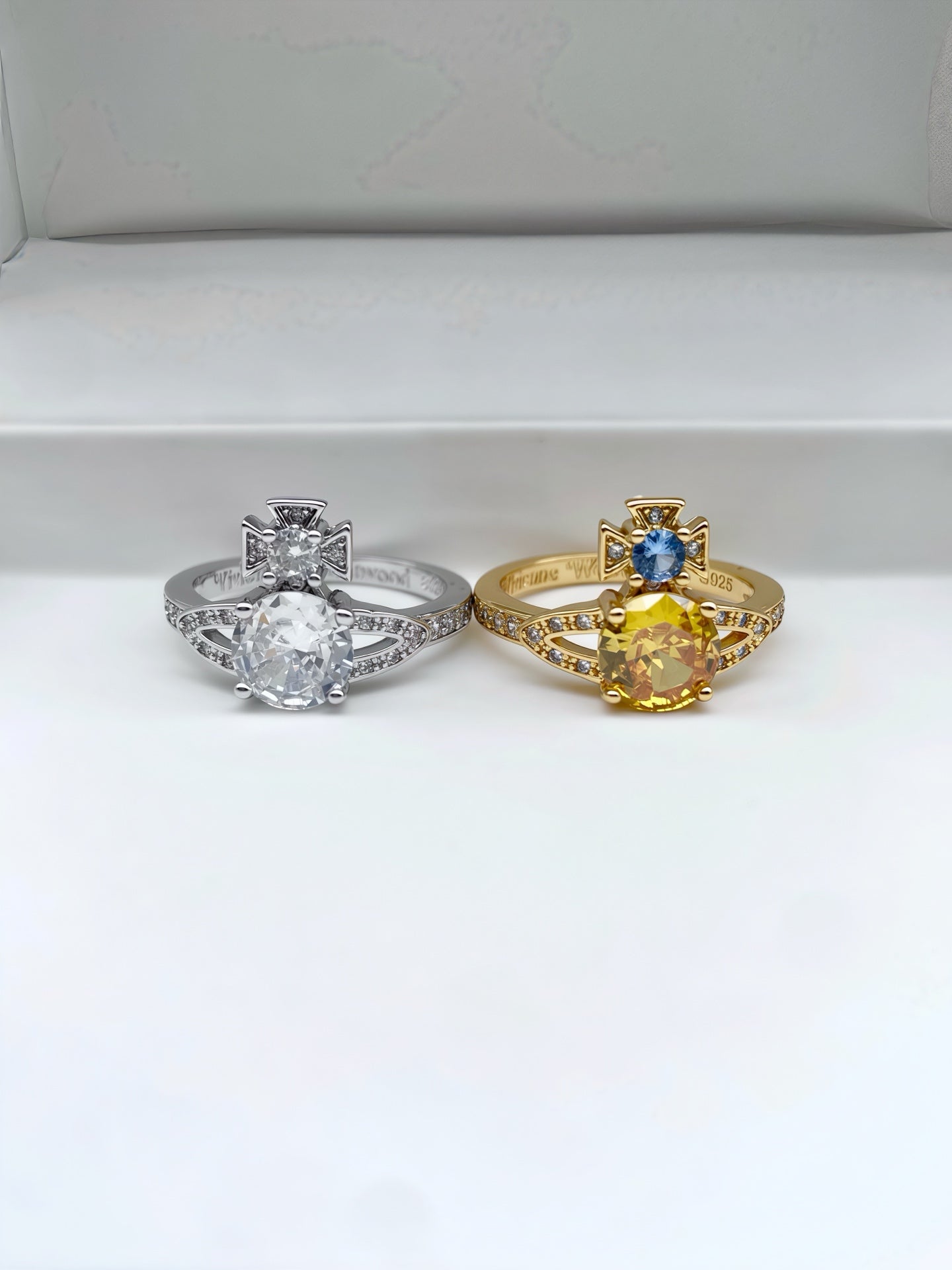 Vivienne Westwood Rhinestone Planet Ring