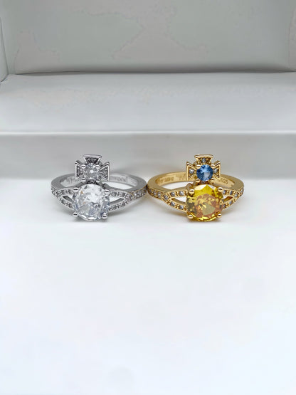 Vivienne Westwood Rhinestone Planet Ring