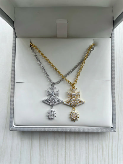 Vivienne Westwood Rhinestone Collar Necklace