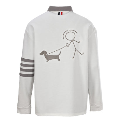 Thom BrowneSpring Summer Four-Bar Stripe Hoodie