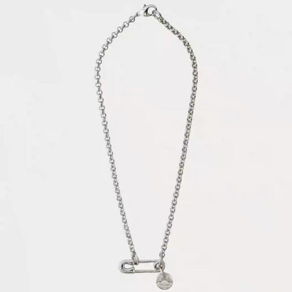 Vivienne Westwood Minimalist Safety Pin Clavicle Necklace