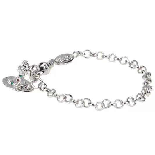 Vivienne Westwood Rhinestone Planet Bracelet