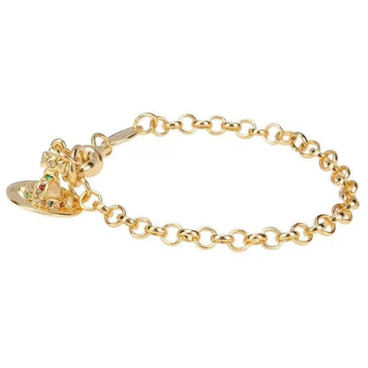 Vivienne Westwood Rhinestone Planet Bracelet