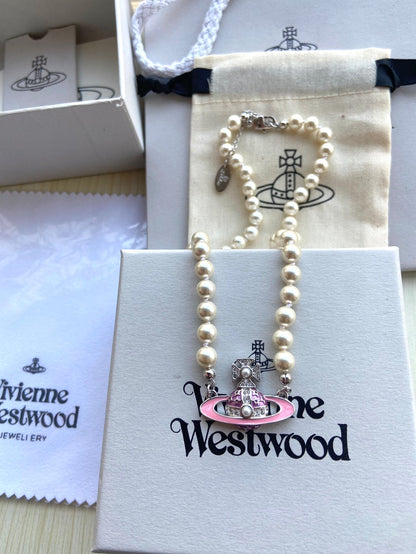 Vivienne Westwood Pearl Planet Necklace