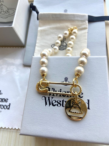 Vivienne Westwood Pearl & Pin Bracelet