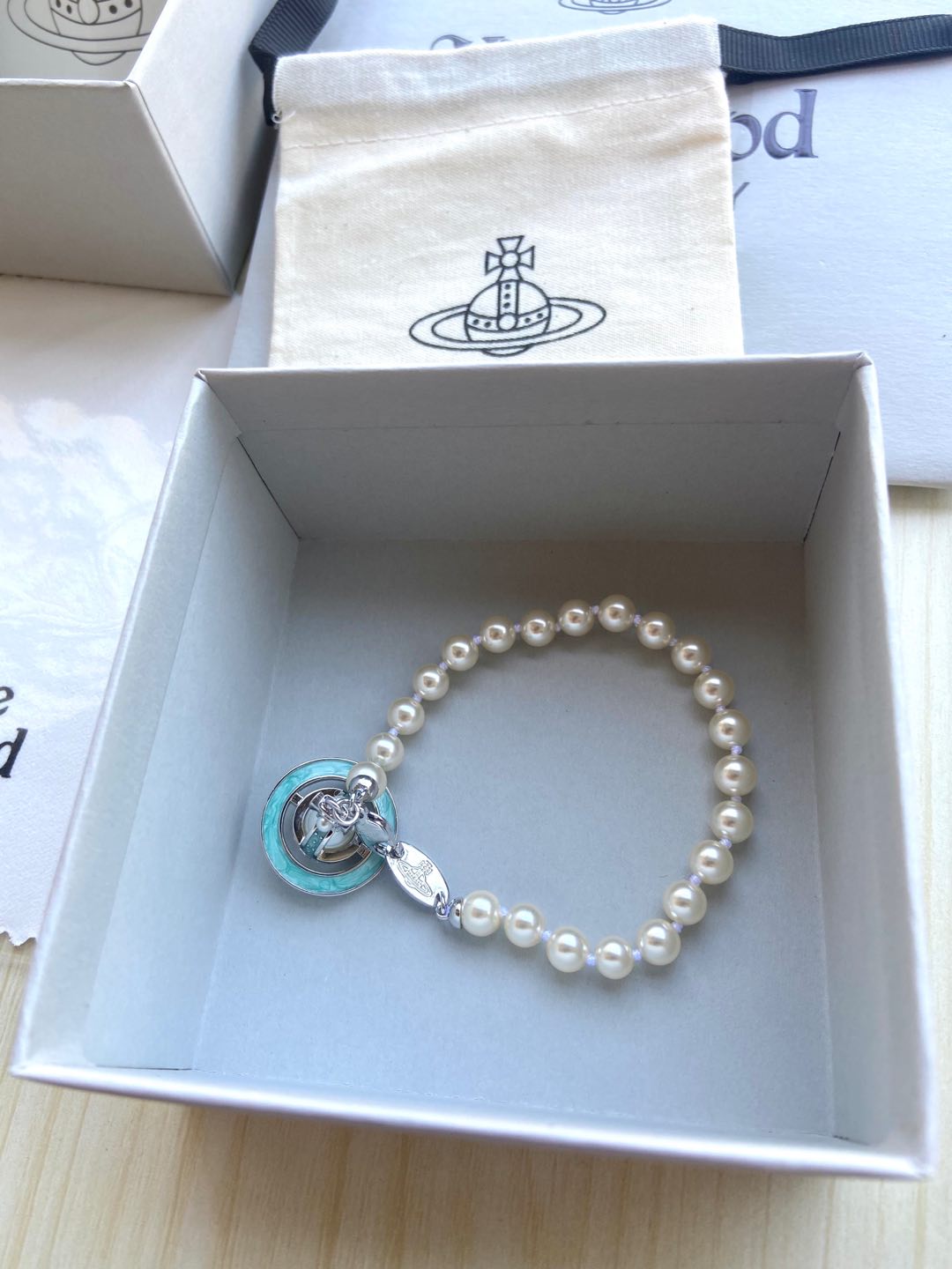 Vivienne Westwood Pearl Planet Bracelet