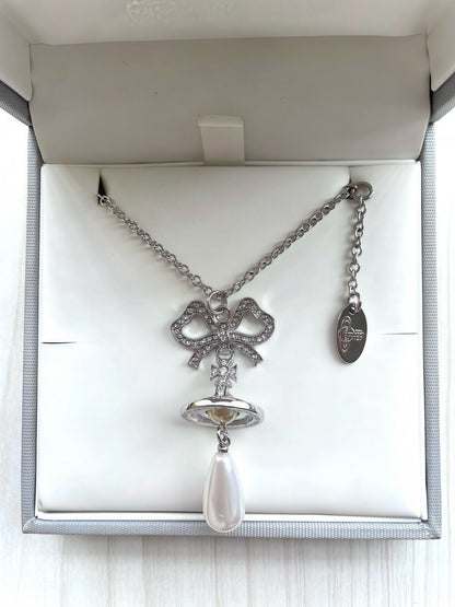 Vivienne Westwood Pearl & Rhinestone Necklace