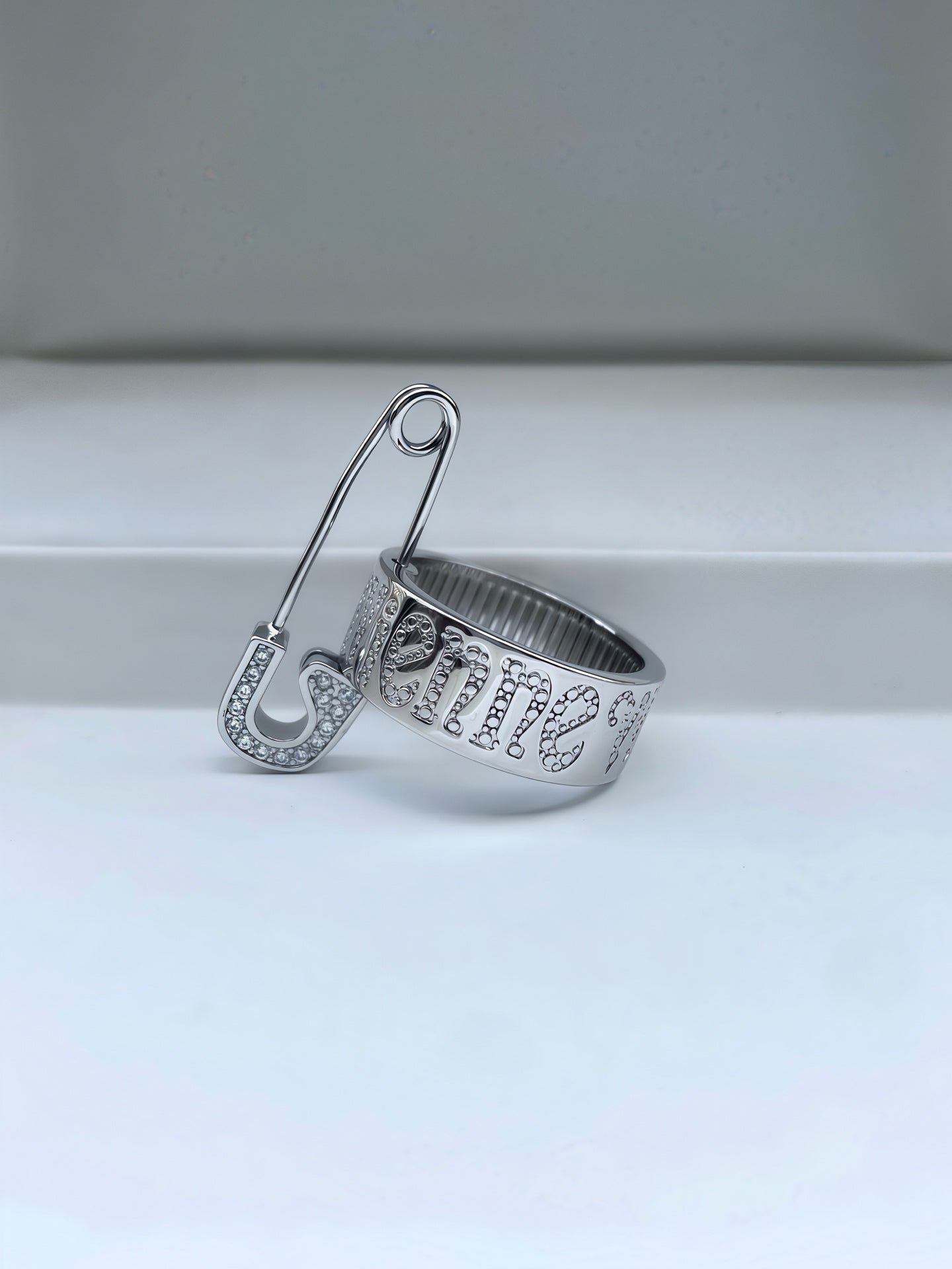 Vivienne Westwood Safety Pin-Style Letter Ring