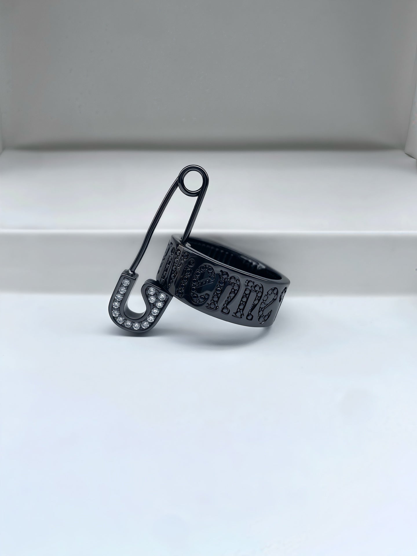Vivienne Westwood Safety Pin-Style Letter Ring