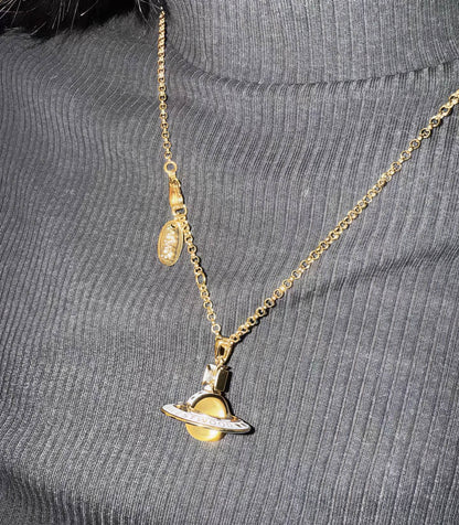 Vivienne Westwood Planet Flight" Necklace