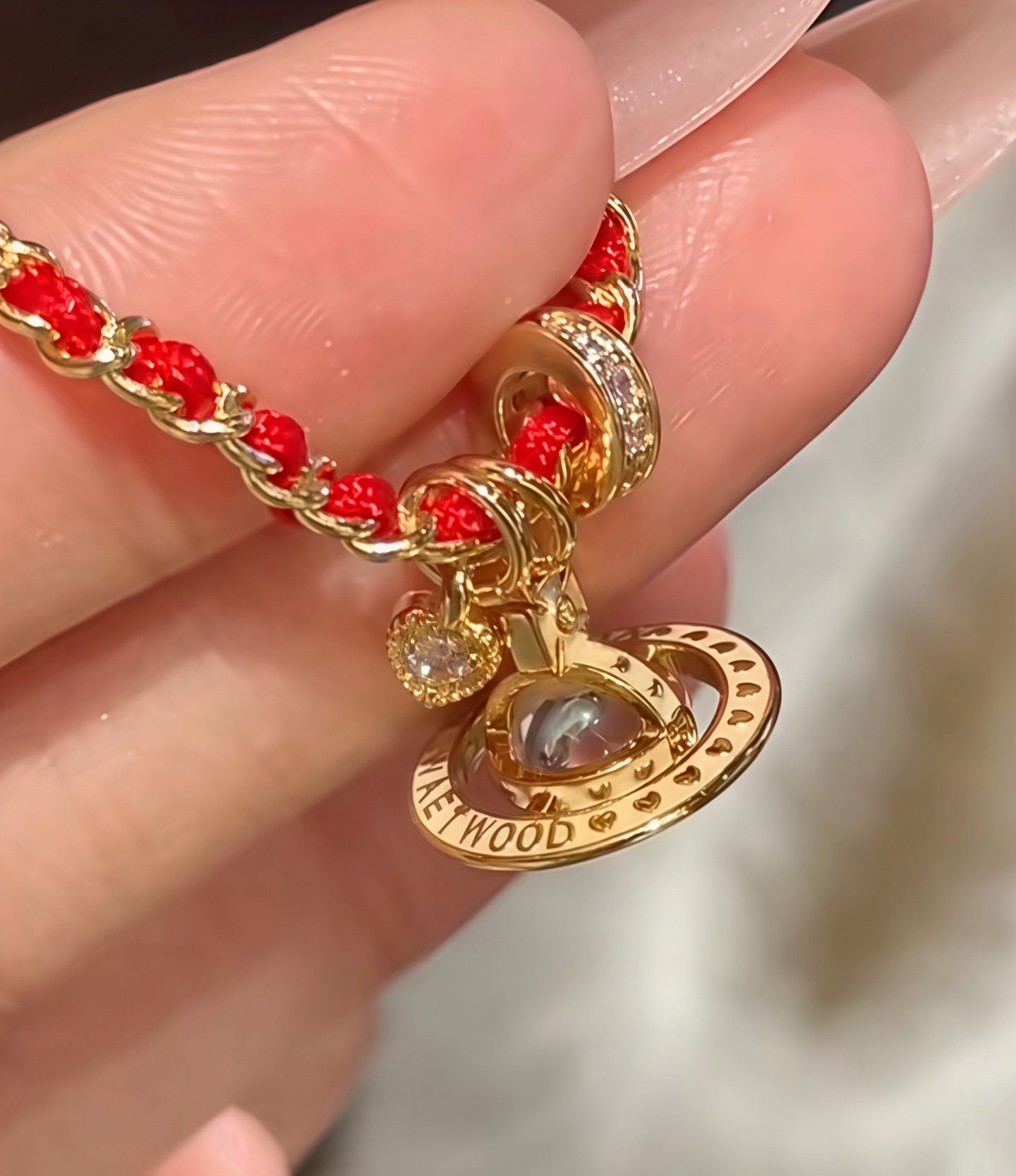 Vivienne Westwood "Ben Ming Nian" (Zodiac Year) Red Bracelet