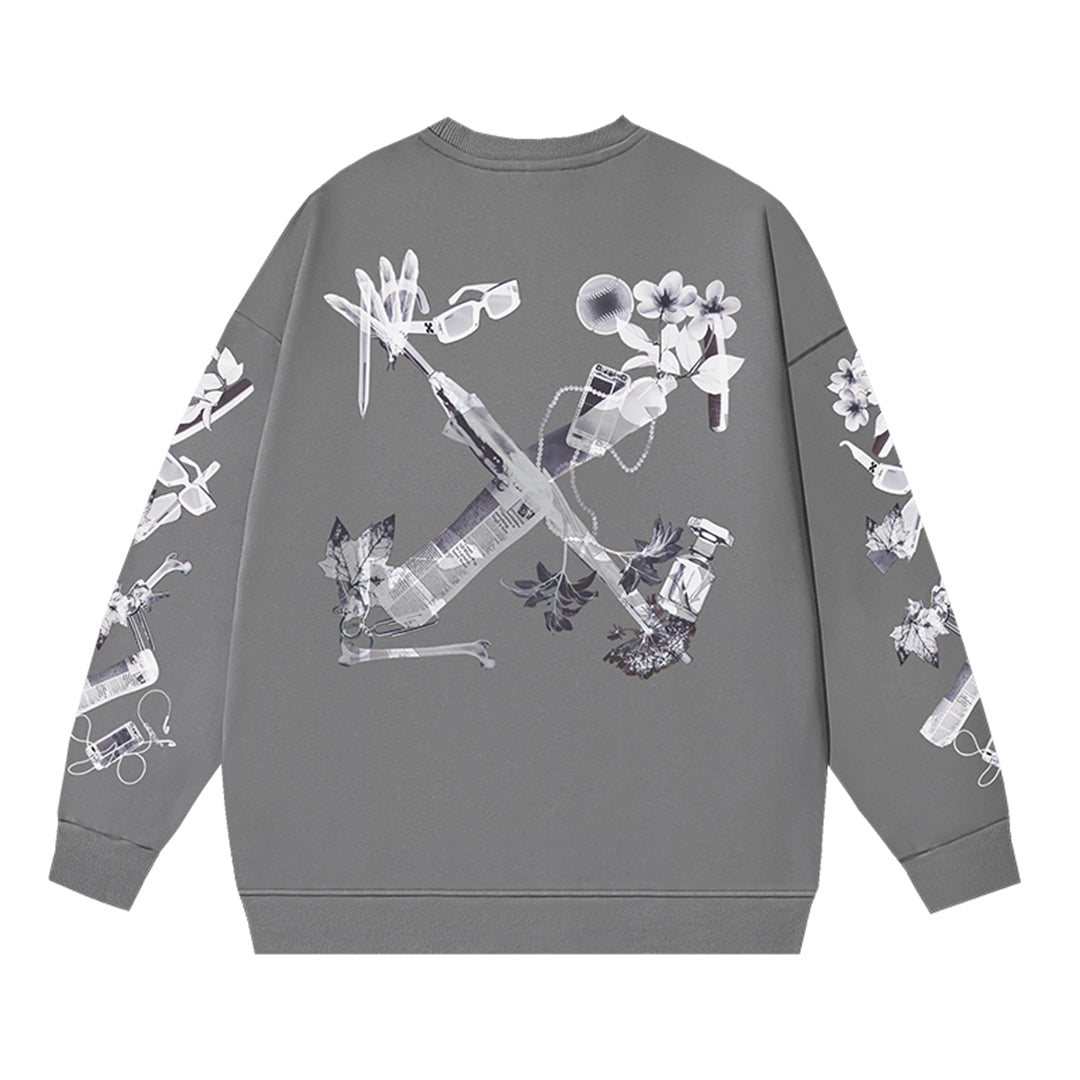 OFF-Whlte Arrow logo sports sweatshirt#1028